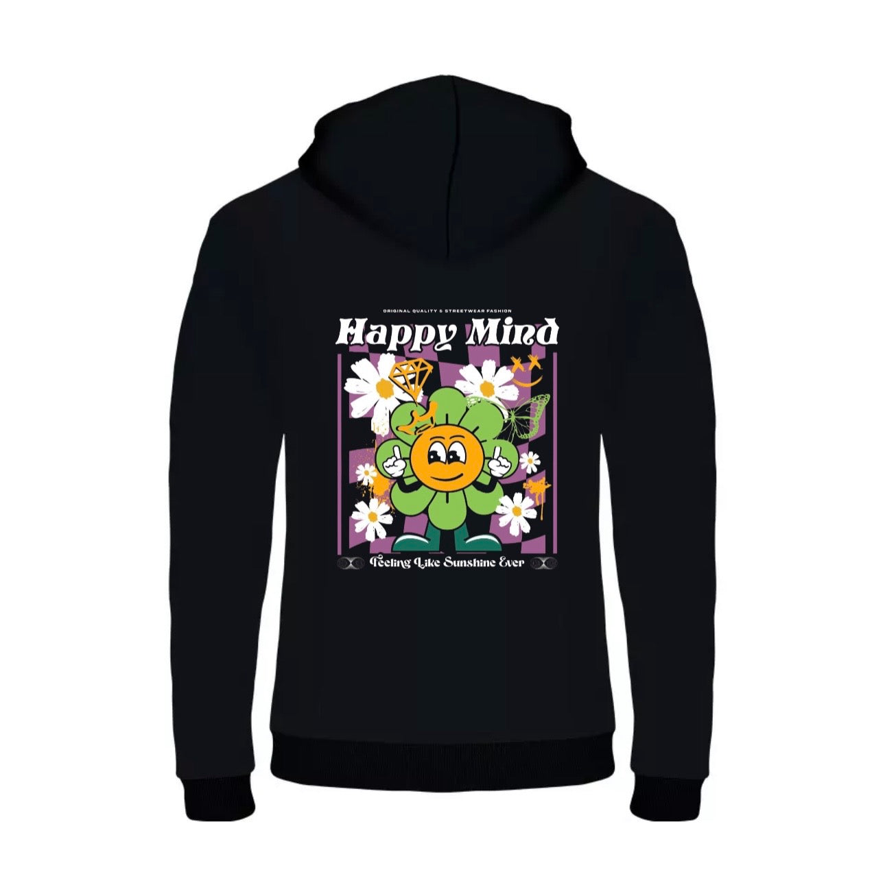 Hoodie happy mind