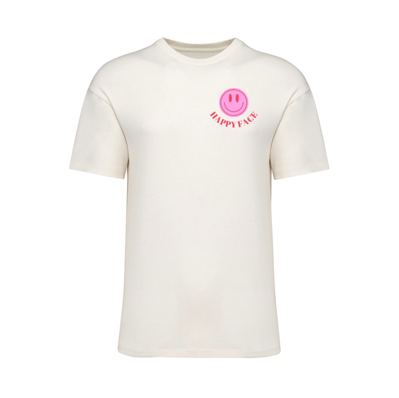 Happy face off white