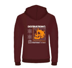 Skull hoodie bordeaux