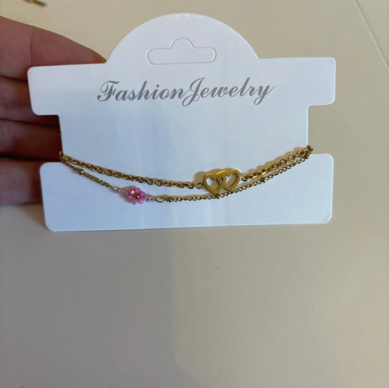 Double heart armband