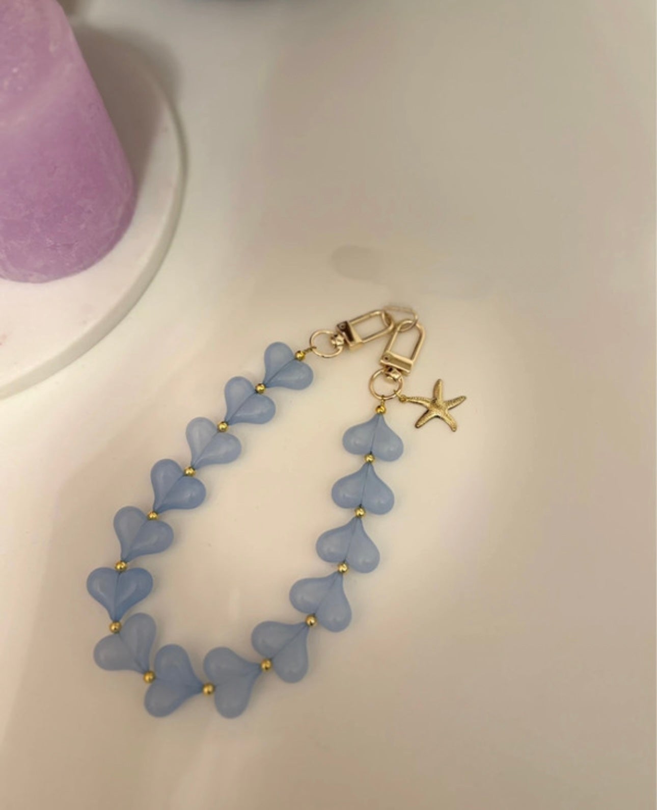 Telefoon key heart blue