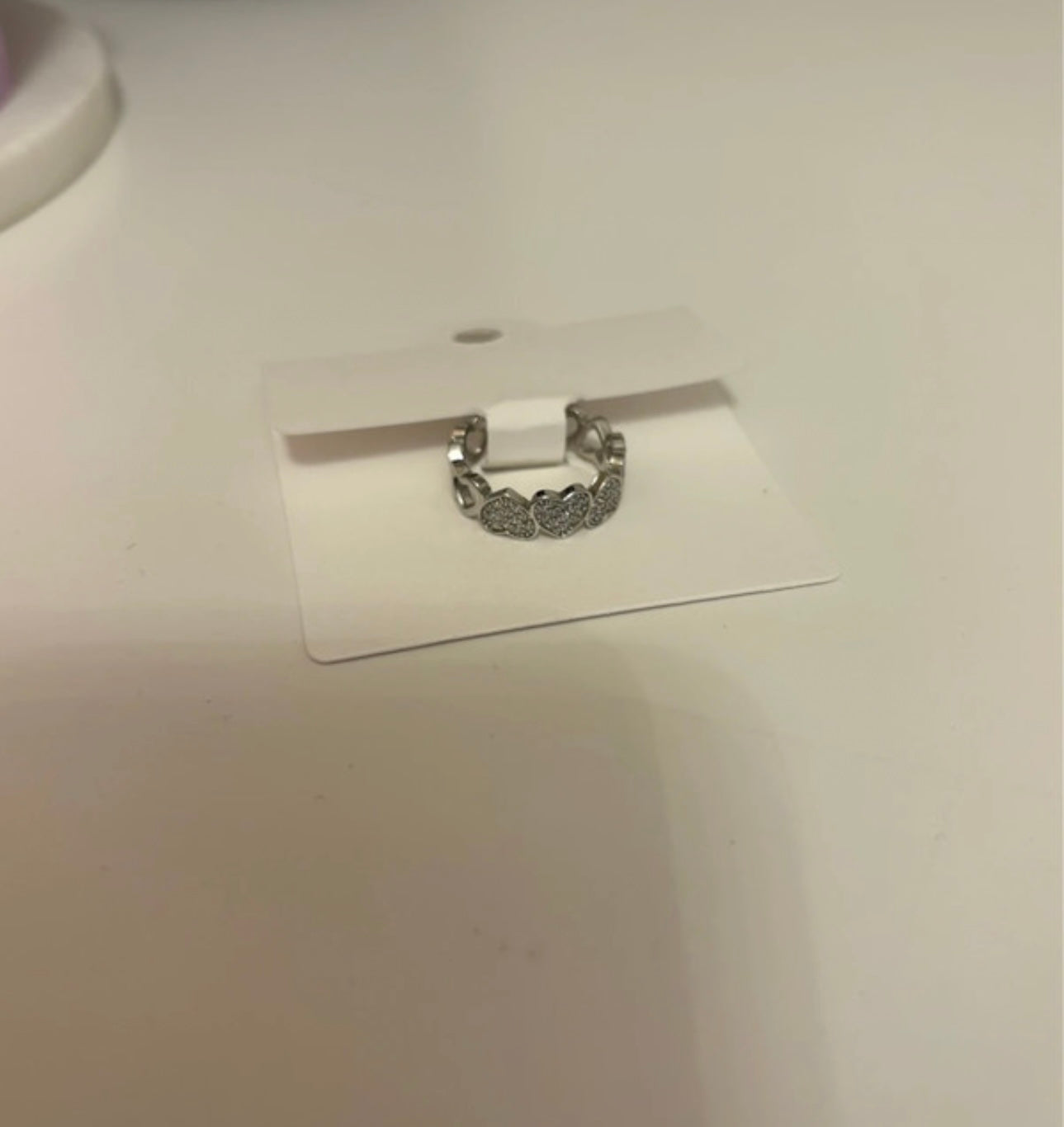Sparkle heart ring